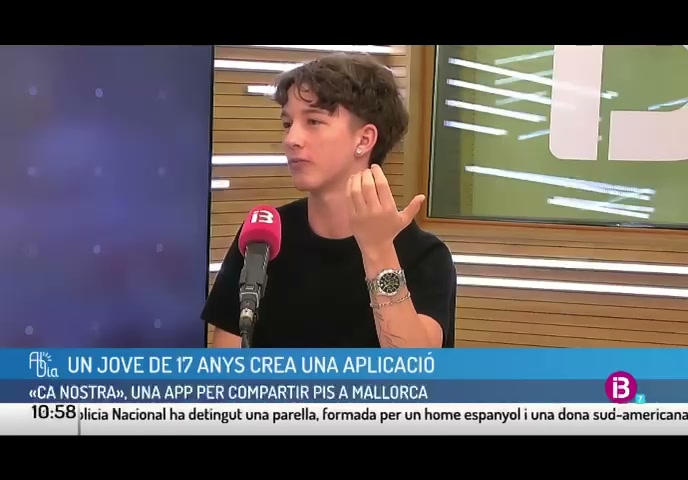 Eric Herreros durante su entrevista en IB3